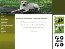 Tablet Screenshot of labrador-vom-silbermoor.de